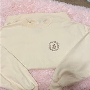 RVCA Cream Crew Neck Sweater